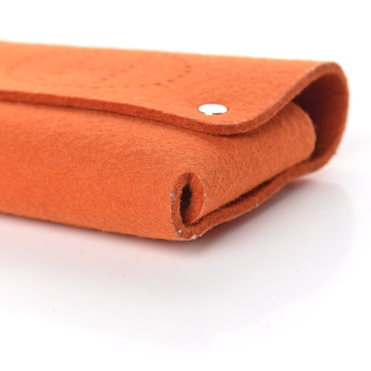 Hermes Felt Mises et Relances Playing Cards Holder Orange 8 of 10