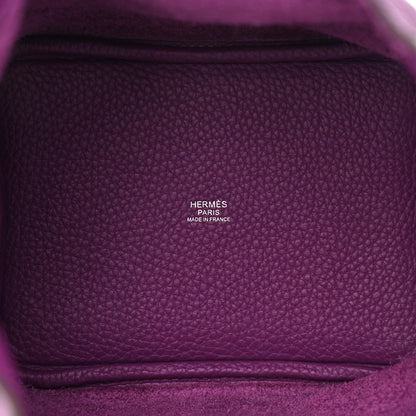 Hermes Taurillon Clemence Picotin Lock 18 PM Anemone 5 of 13