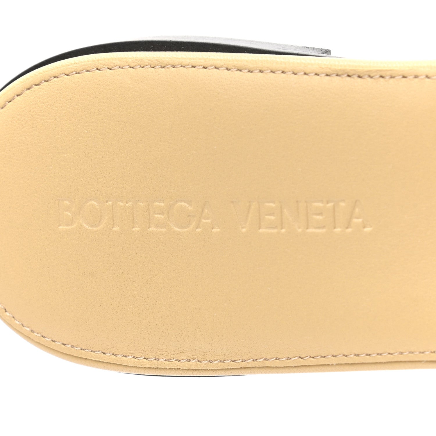 Bottega Veneta Nappa Quilted Rubber Lido Flat Sandals 38 Cane Sugar 7 of 7