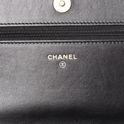 Chanel Caviar Quilted Boy Wallet On Chain WOC Black 8 of 14