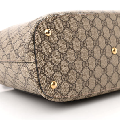 Gucci GG Supreme Monogram Linea A Hobo Brown 10 of 15
