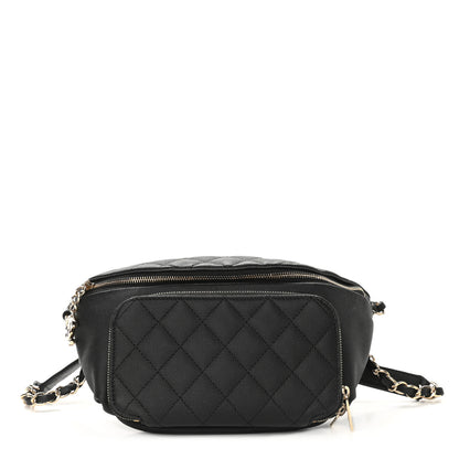 Chanel Caviar Quilted Business Affinity Waist Belt Bag Black 1 of 9