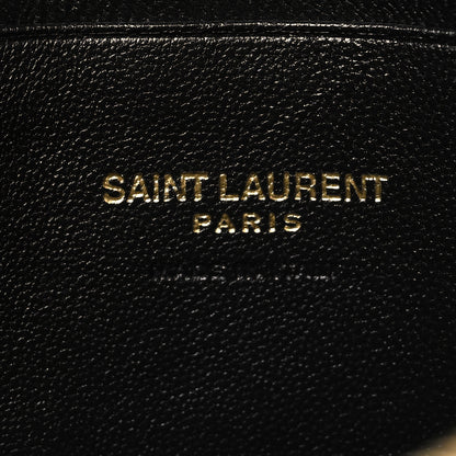 Saint Laurent Grain De Poudre Matelasse Monogram Mini Lou Camera Bag Black 6 of 10