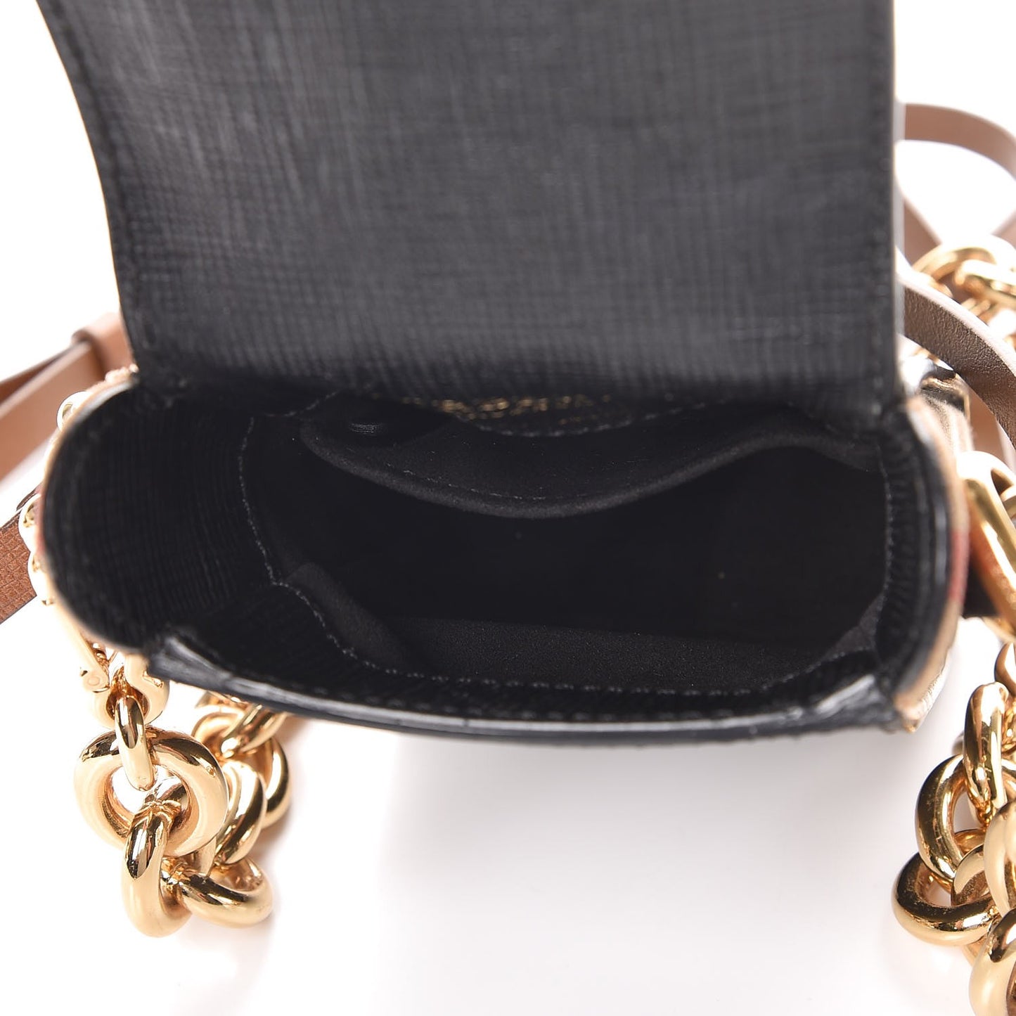 Prorsum Grainy Calfskin Oblong Belt Bag Black