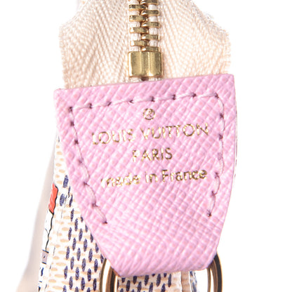 Louis Vuitton Damier Azur 2016 Christmas Animation Mini Pochette Accessories 6 of 7