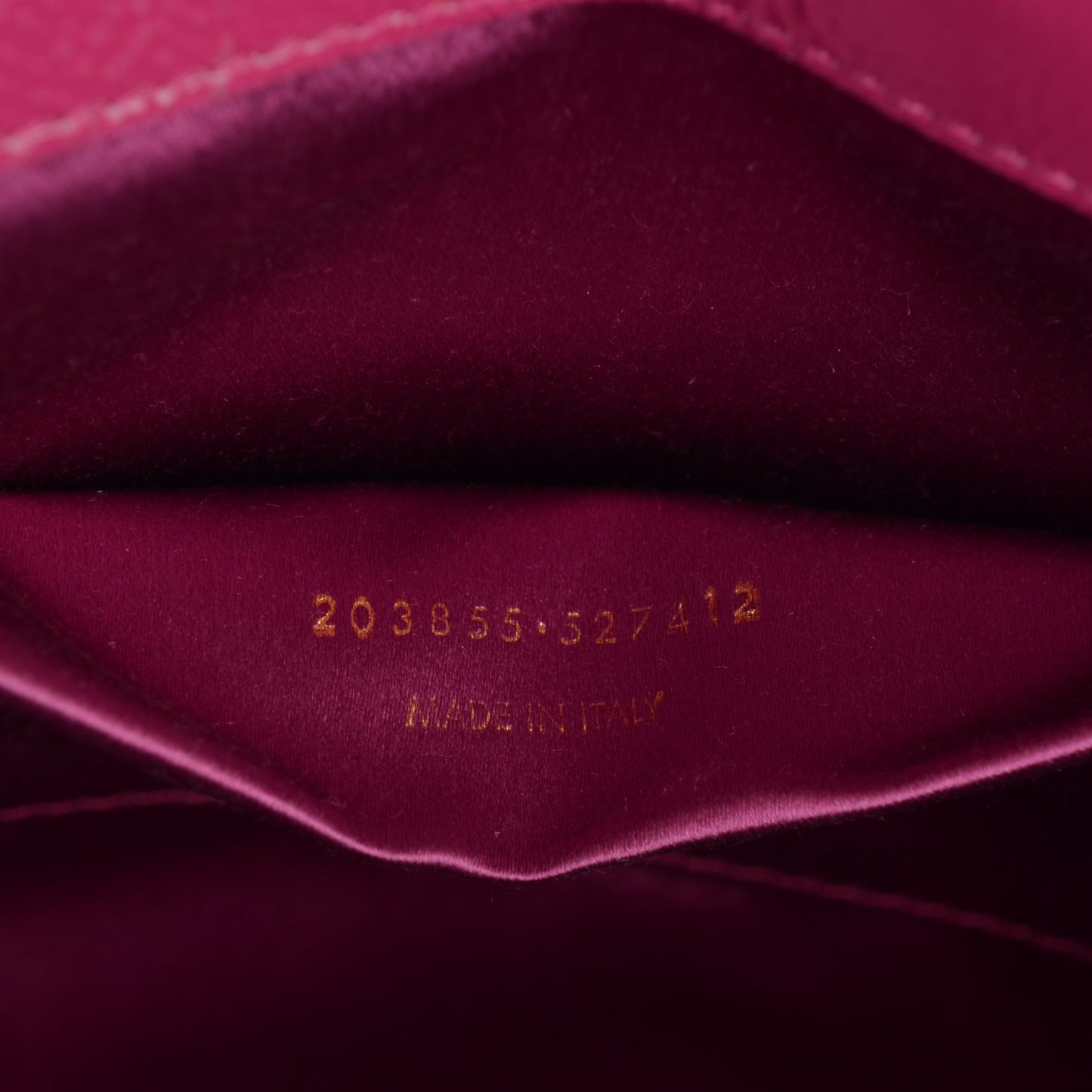 Textured Patent Monogram Large Belle De Jour Clutch Fuchsia