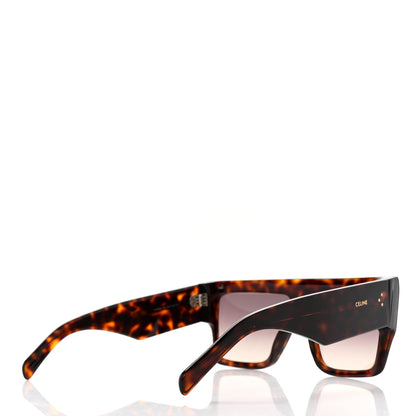Celine Acetate Flat Top Rectangular Sunglasses CL400921 Dark Havana 4 of 8