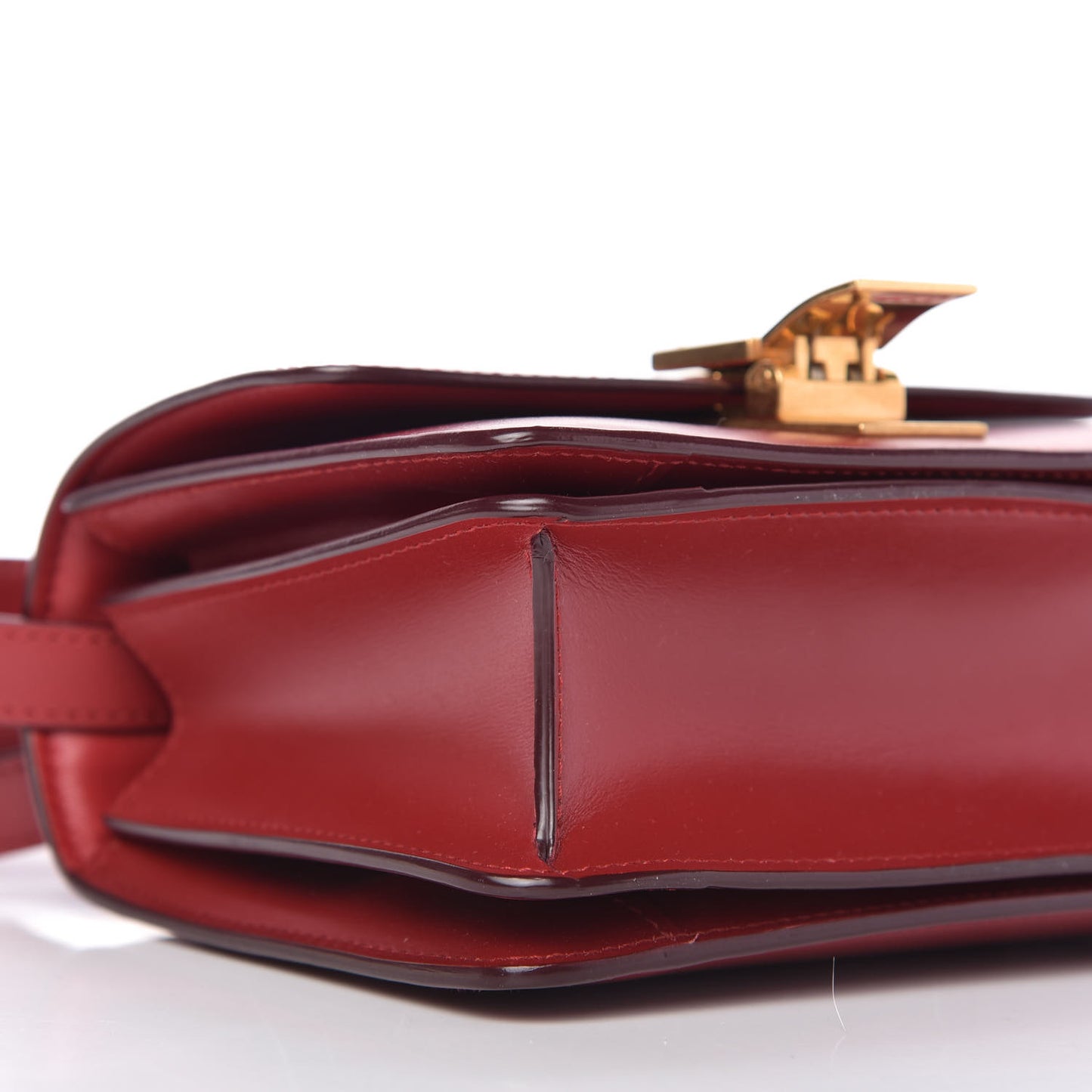 Box Calfskin Small Classic Box Flap Bag Red