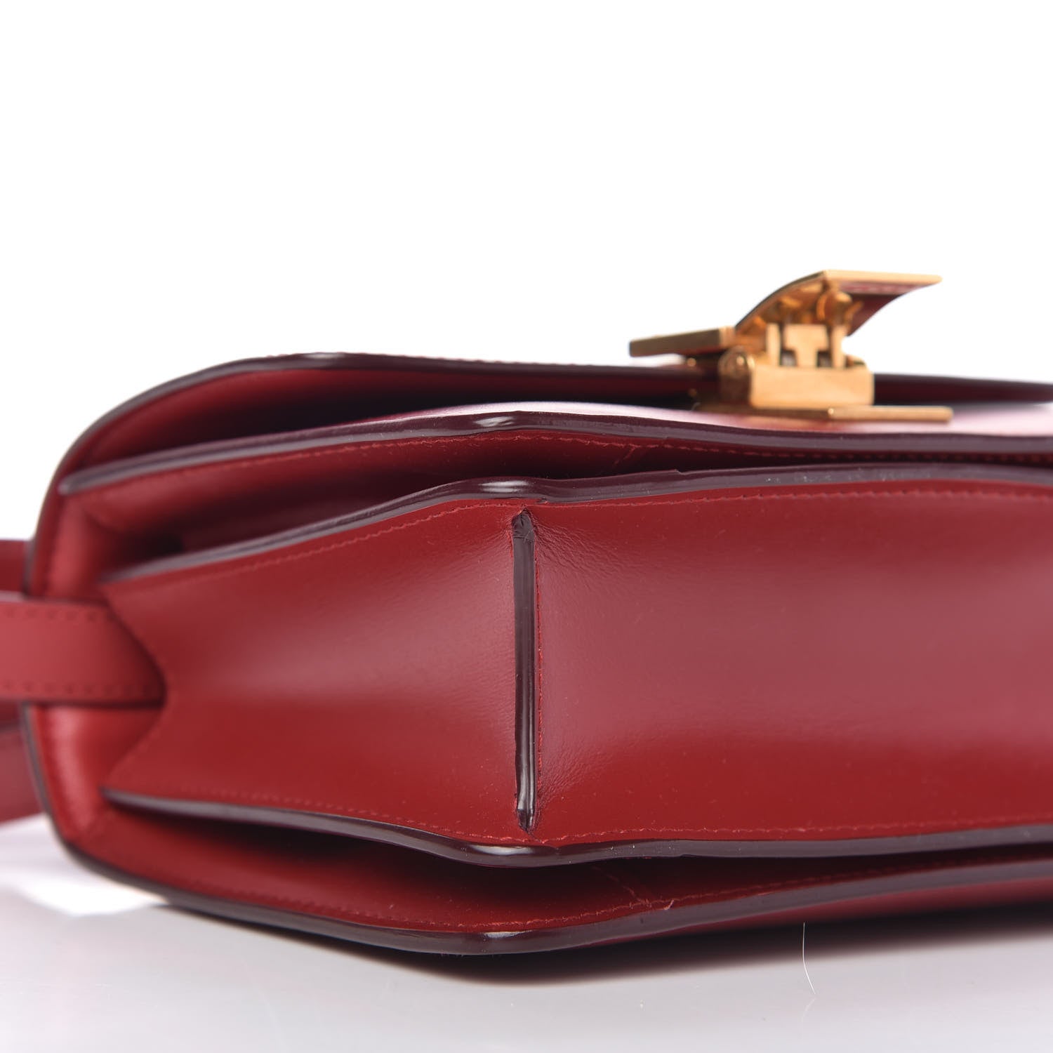 Celine Box Calfskin Small Classic Box Flap Bag Red 6 of 10