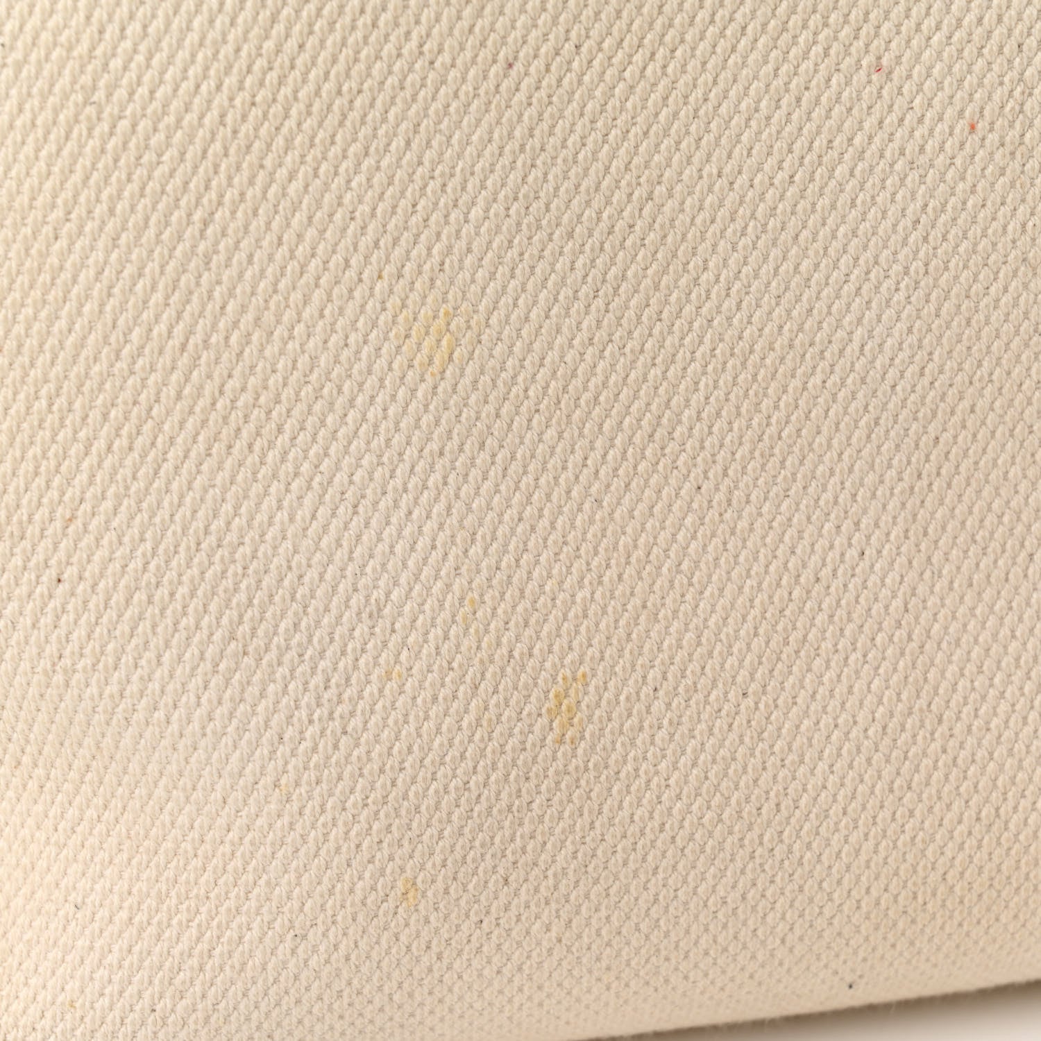 Celine Canvas Calfskin Logo Print Small Horizontal Cabas Natural Tan 12 of 12