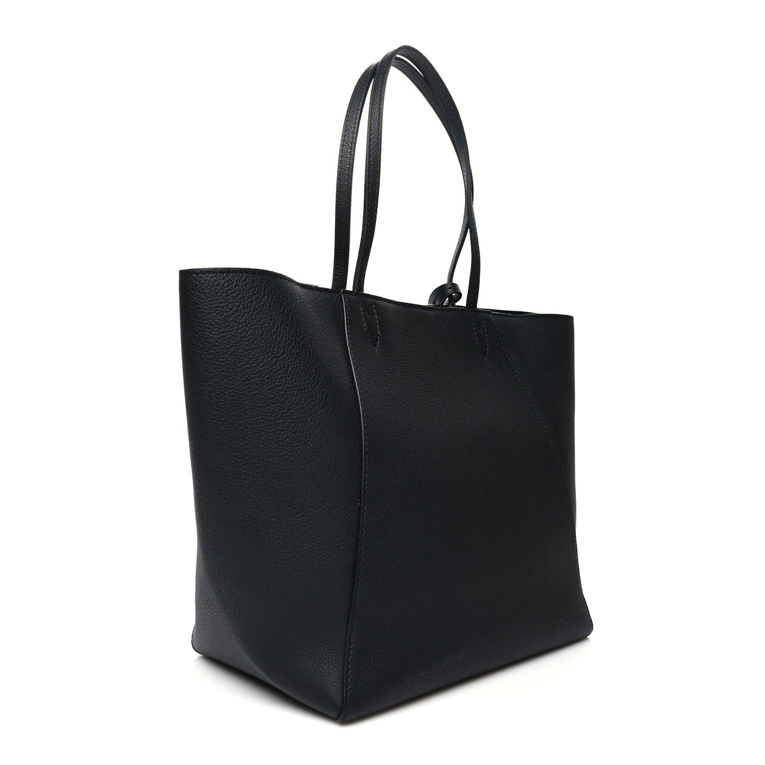Louis Vuitton Calfskin Lockme Cabas Black 3 of 9