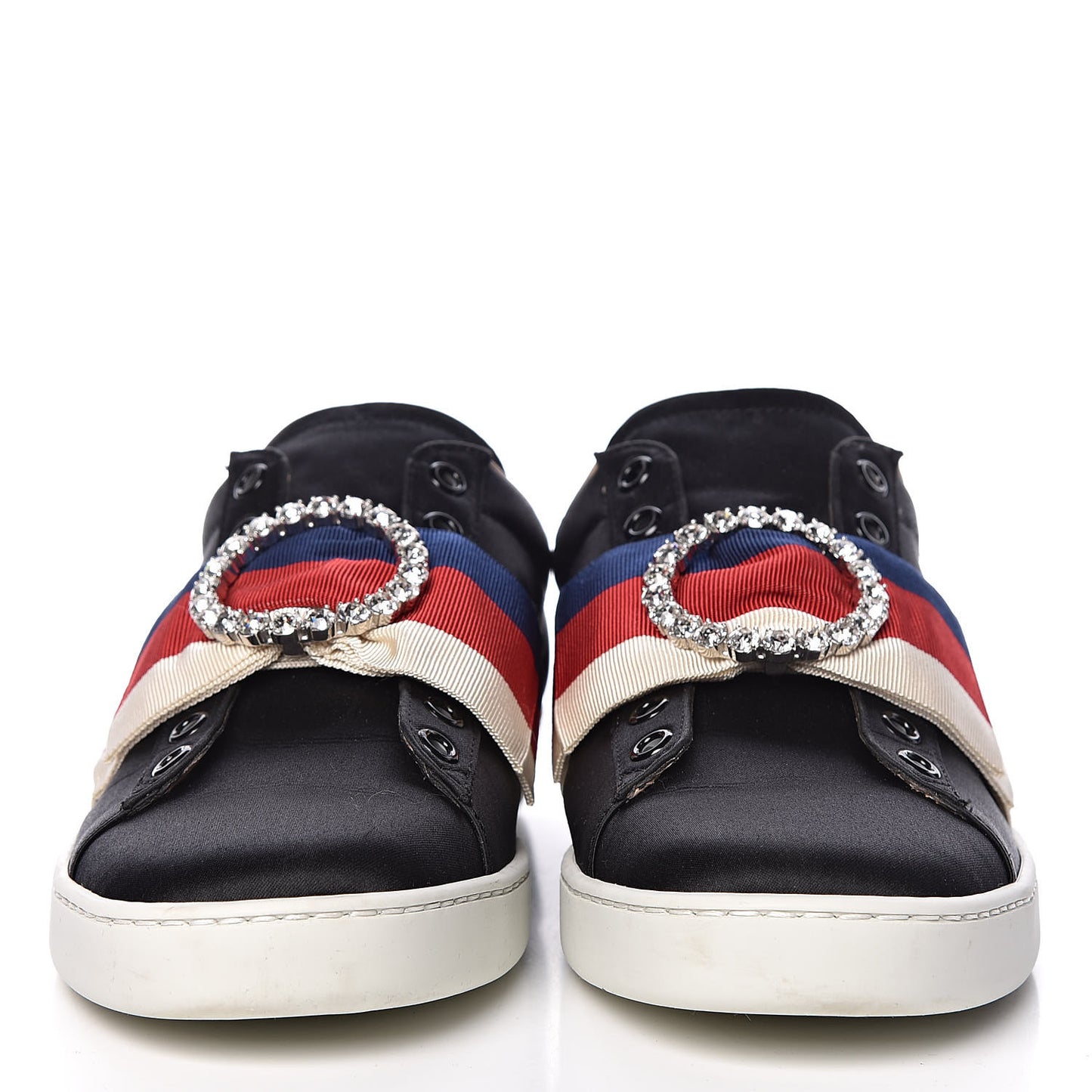 Canvas Crystal Sylvie Web Womens Ace Sneakers 38 Black