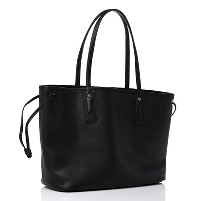 MCM Grained Calfskin Visetos Medium Liz Reversible Shopper Tote Black 3 of 16