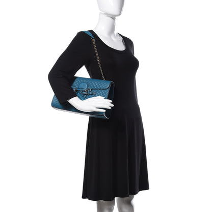 Gucci Soft Microguccissima Medium Emily Chain Shoulder Bag Deep Cobalt 2 of 9