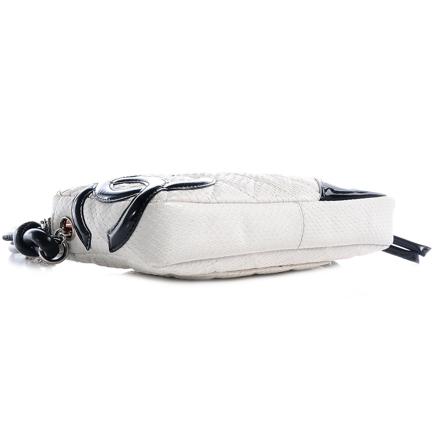 Python Cambon CC Pochette Black White
