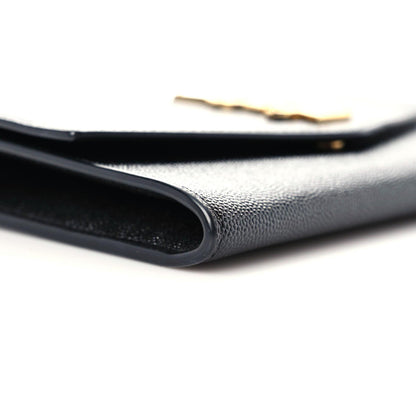 Saint Laurent Grain De Poudre Uptown Chain Wallet Black 5 of 12