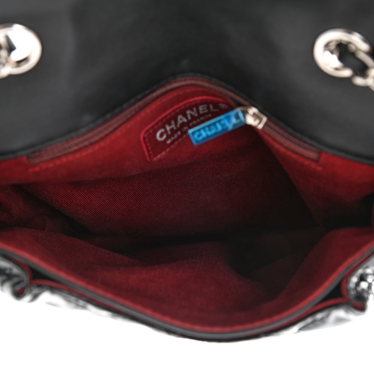 Chanel Patent Calfskin Quilted Medium Bubble CC Flap Black 5 of 12