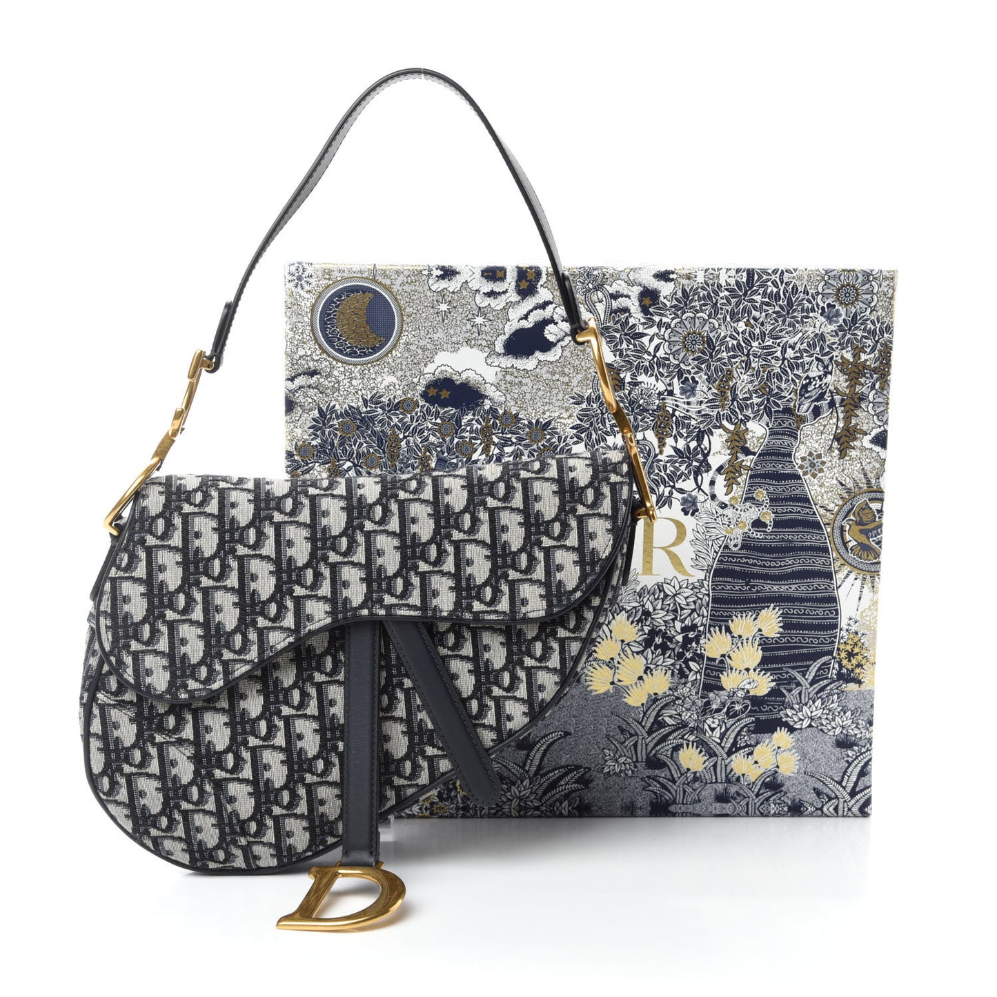 Oblique Saddle Bag Blue