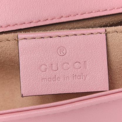 Gucci Calfskin Matelasse Mini GG Marmont Shoulder Bag Wild Rose 5 of 8