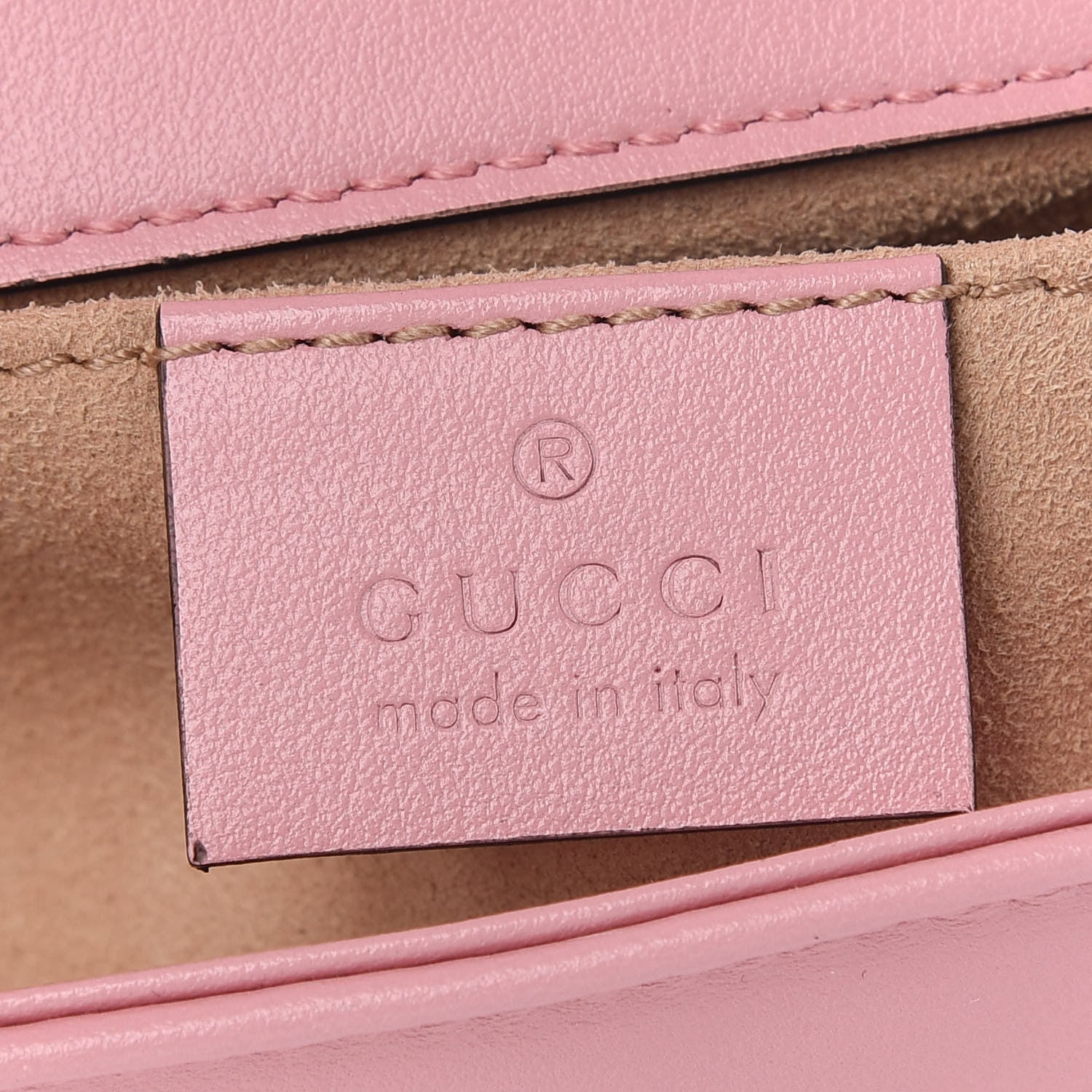 Gucci Calfskin Matelasse Mini GG Marmont Shoulder Bag Wild Rose 5 of 8