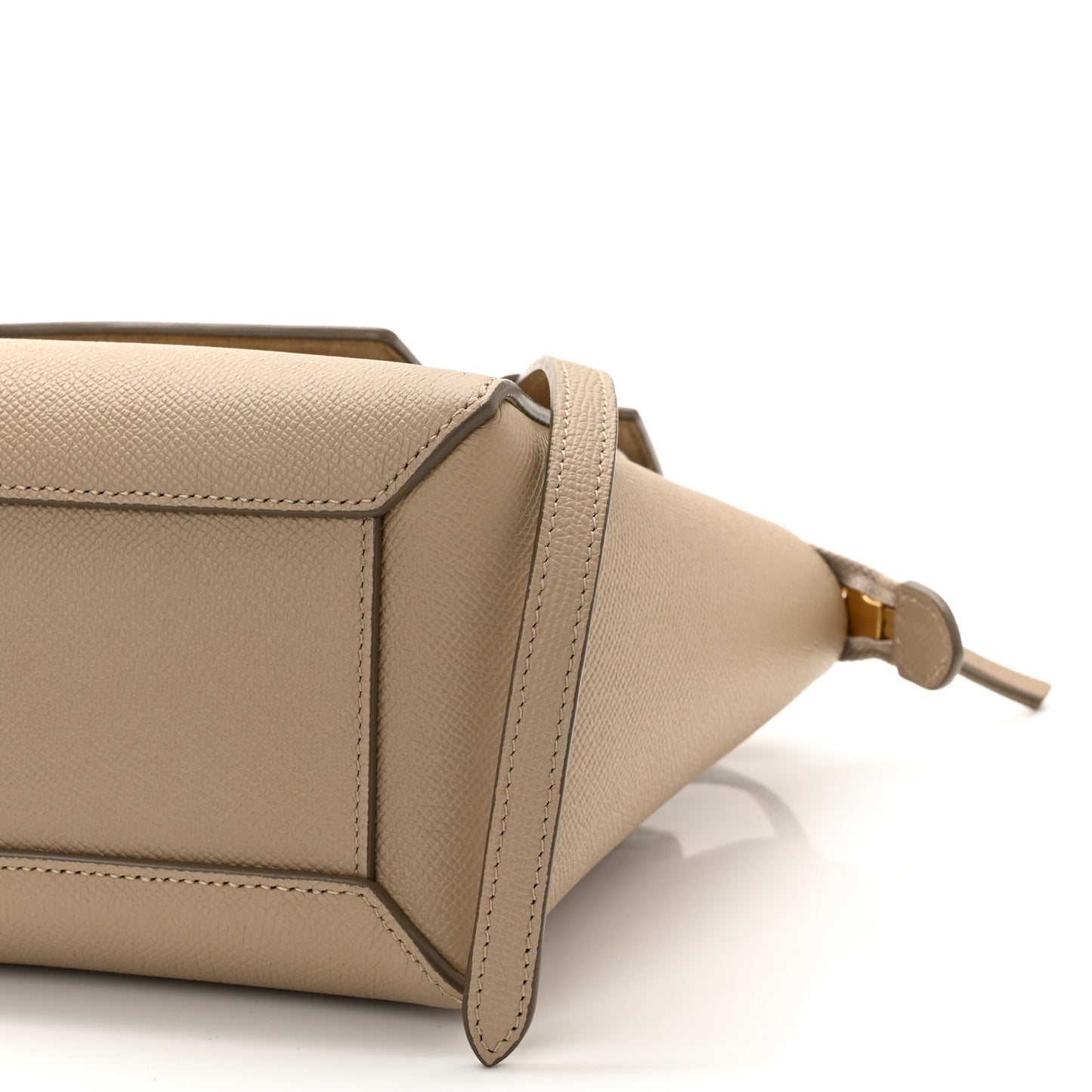 Grained Calfskin Nano Belt Bag Light Taupe