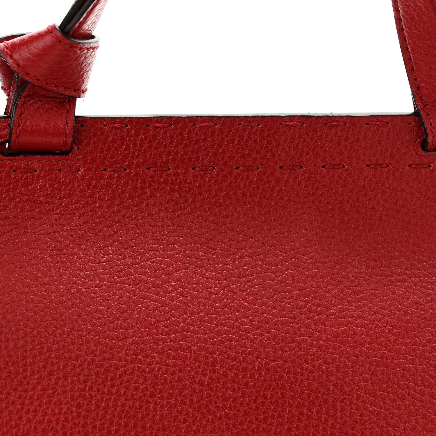 Gucci Calfskin Small GG Marmont Top Handle Bag Vulcanic Red 10 of 10