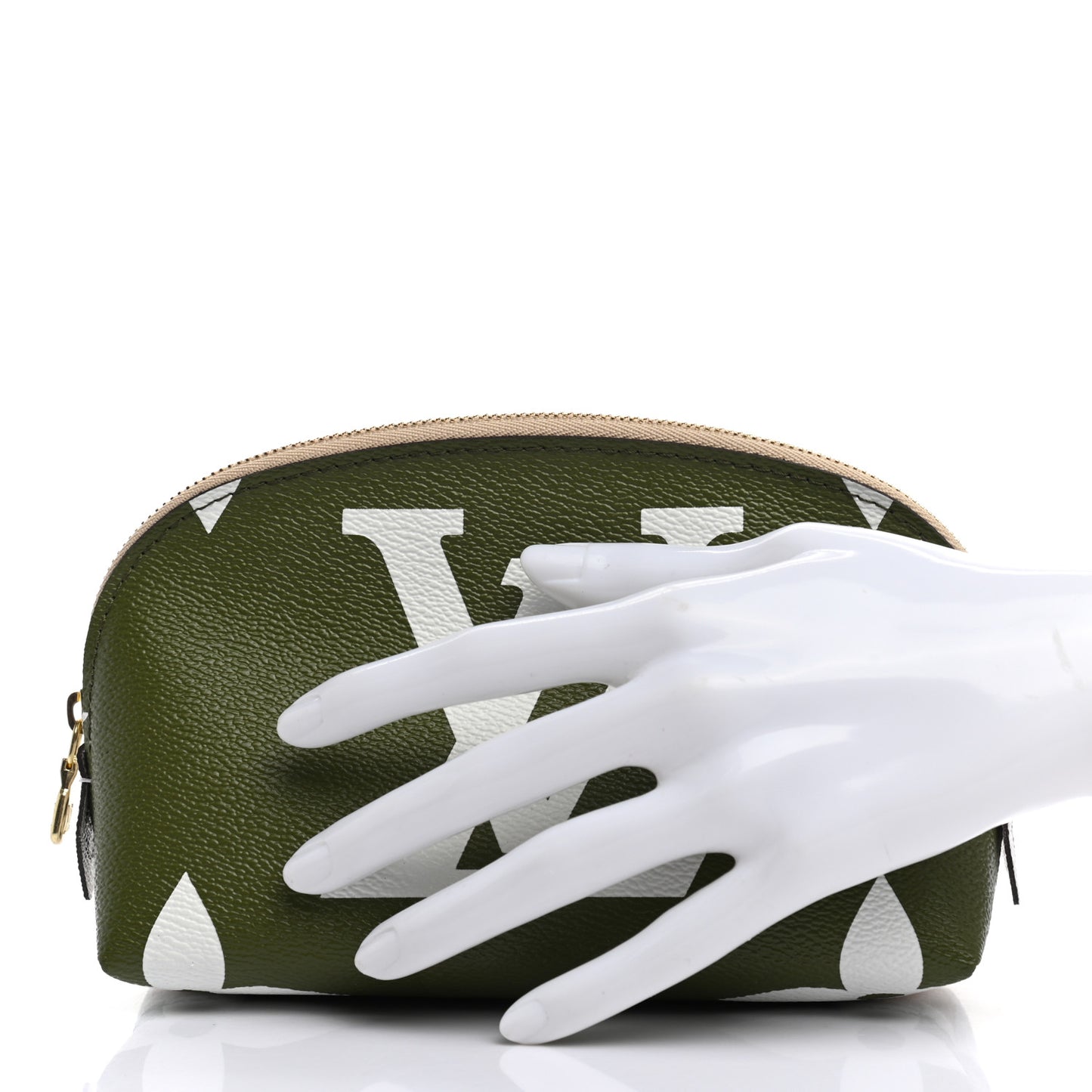Monogram Giant Cosmetic Pouch Kaki