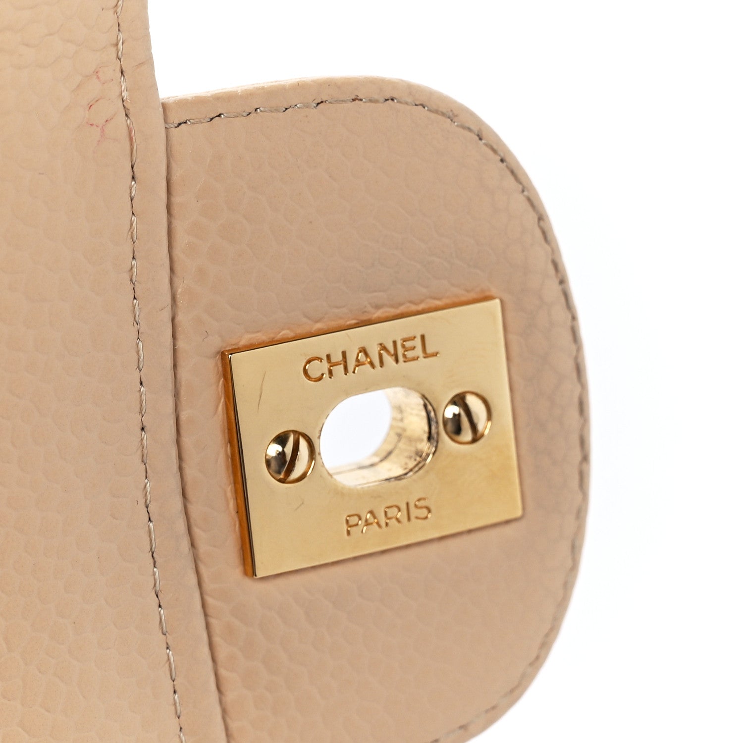 Chanel Caviar Quilted Medium Double Flap Beige Clair 7 of 13