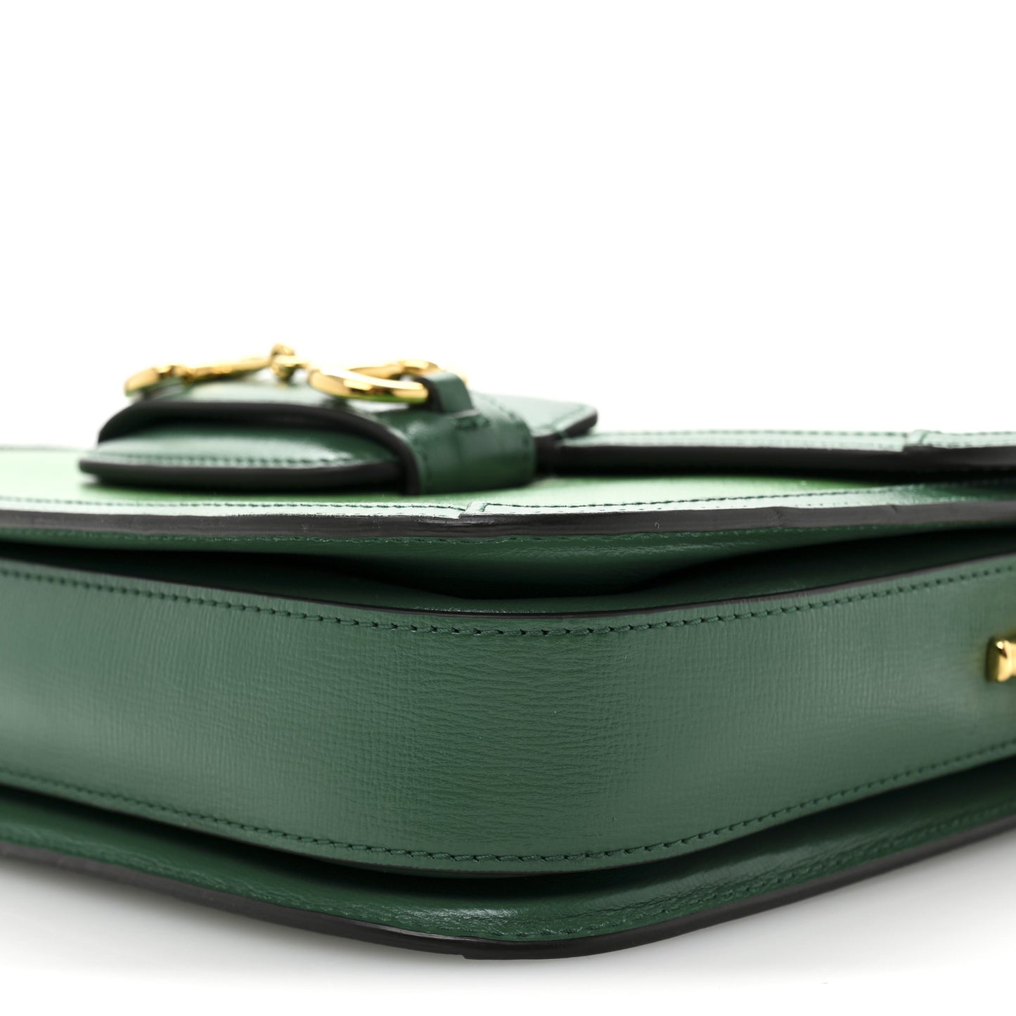 Azalea Calfskin Horsebit 1955 Shoulder Bag New Shamarock Emerald