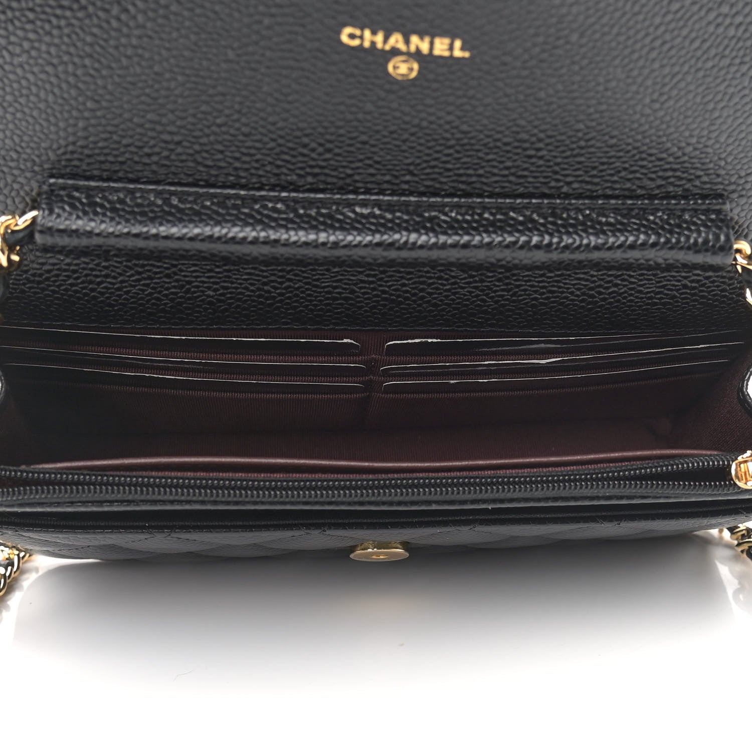 Chanel Caviar Quilted Wallet On Chain WOC Black 5 of 10