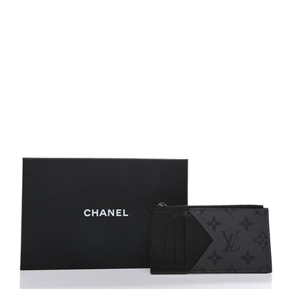Louis Vuitton Reverse Monogram Eclipse Taiga Coin Card Holder 7 of 7