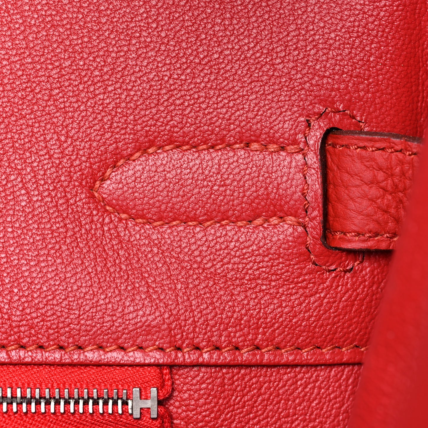 Togo Birkin 35 Rouge Casaque