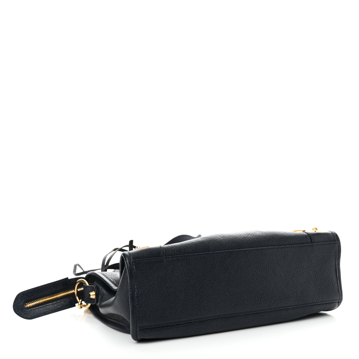 Balenciaga Chevre Gold Metallic Edge Hardware S City Bleu Nuit Dark Sea 5 of 13