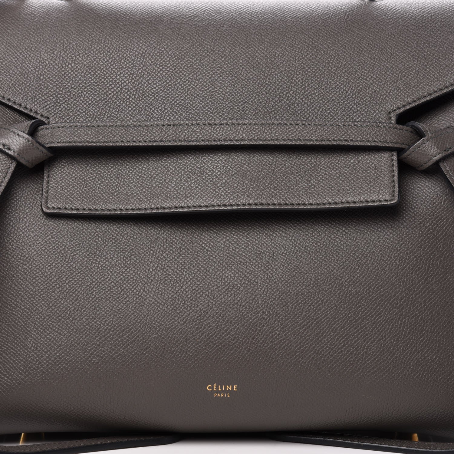 Celine Grained Calfskin Mini Belt Bag Grey 9 of 9