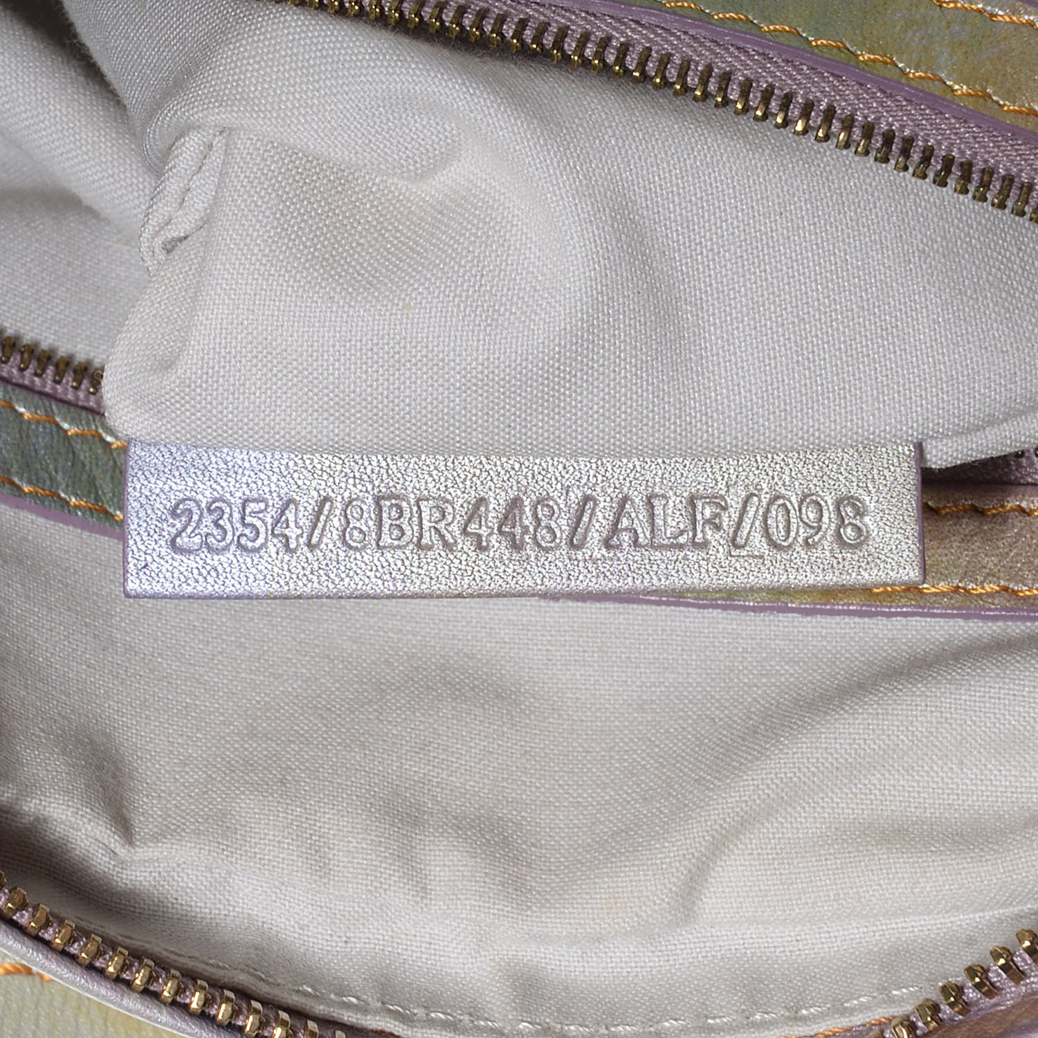 Fendi Metallic Calfskin FF Embossed Chef Hobo Multicolor 7 of 9