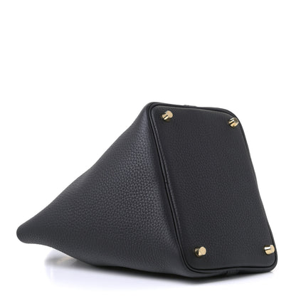 Hermes Taurillon Clemence Picotin Lock 18 PM Black 3 of 4