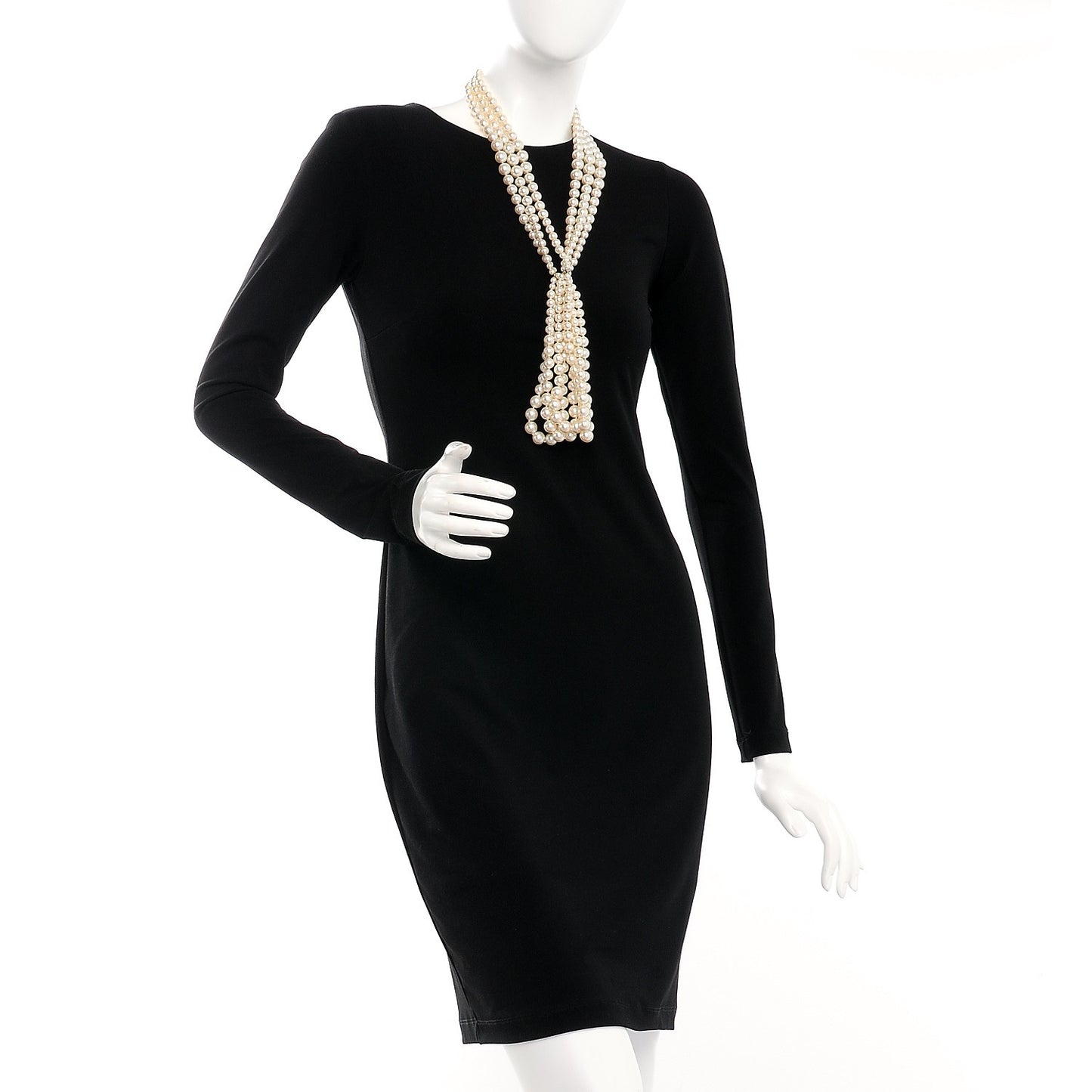 Pearl Multi Strand CC Necklace Gold