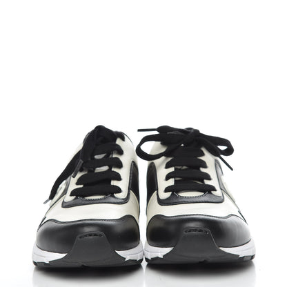 Gucci Calfskin Womens Interlocking G Sneakers 39 Black White 2 of 17