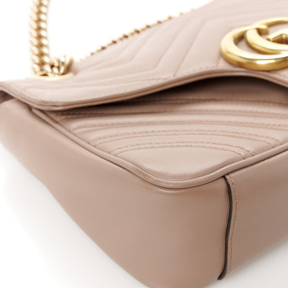 Gucci Calfskin Matelasse Small GG Marmont Shoulder Bag Porcelain Rose 14 of 17