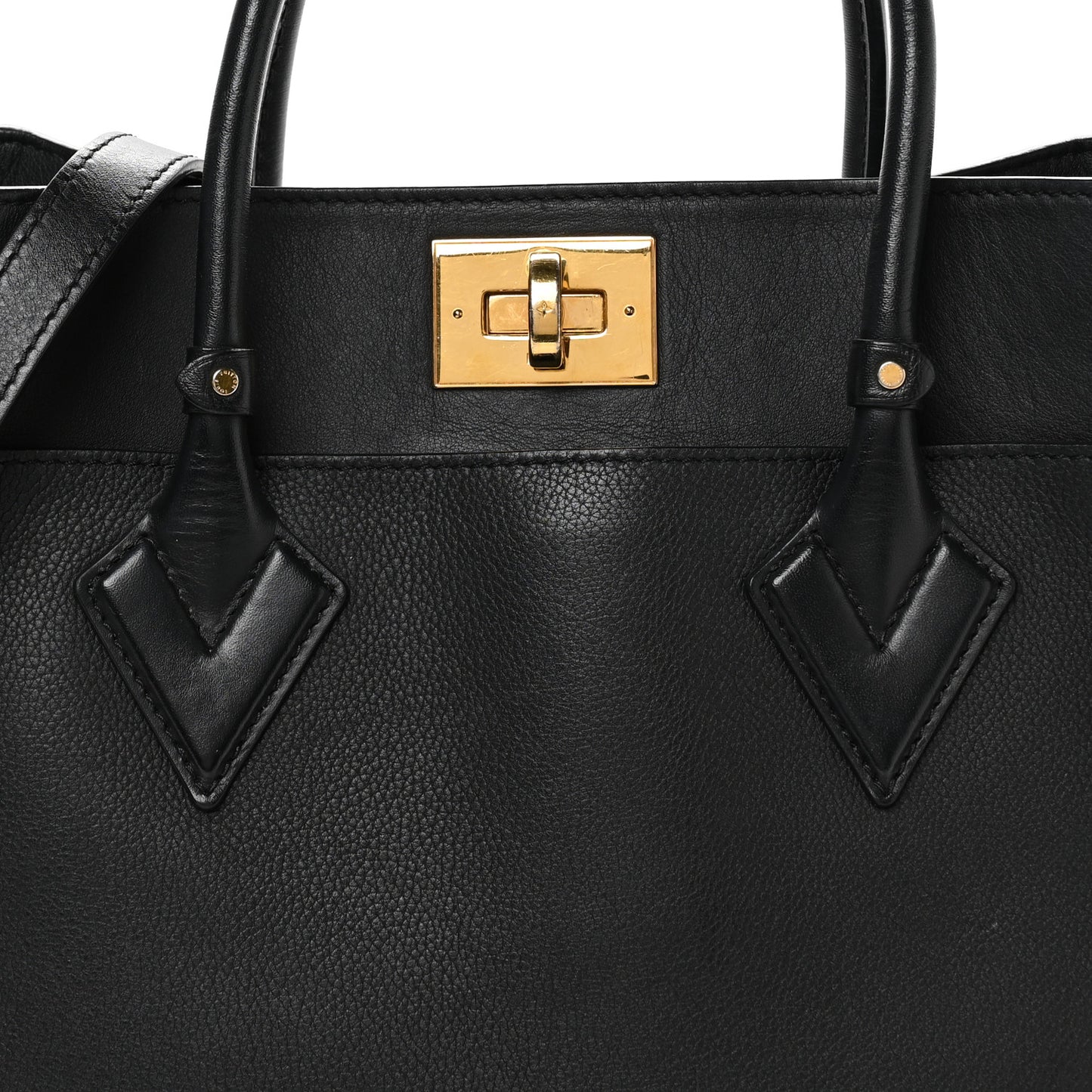 Calfskin Monogram Tufting On My Side Black