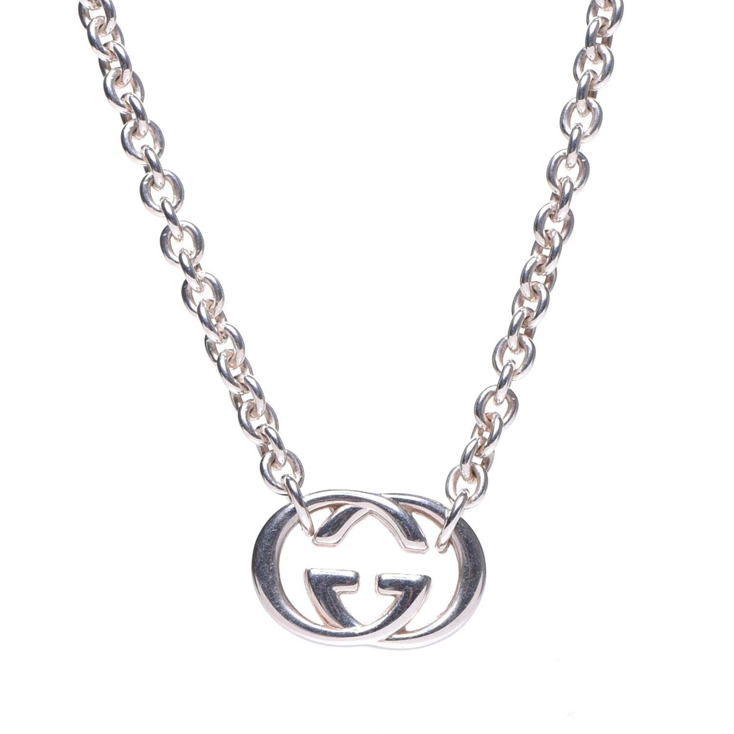 Gucci Sterling Silver Britt Necklace 1 of 5
