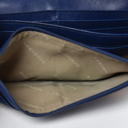 Burberry Supernova Check Penrose Continental Wallet Blue 6 of 16
