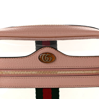Gucci Vinyl Web Mini Ophidia Transparent Shoulder Bag Perfect Pink 8 of 11