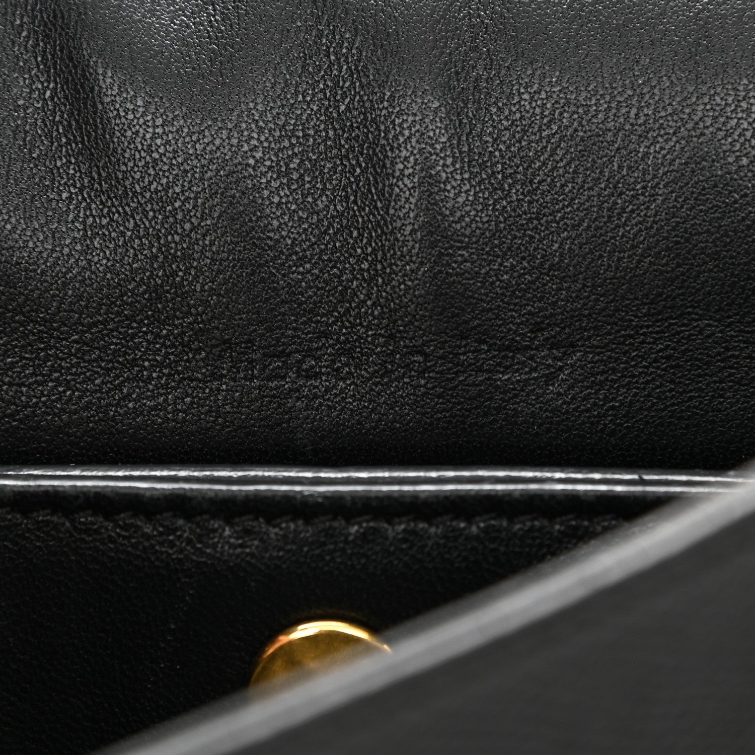 Celine Grained Calfskin Medium Trotteur Black 13 of 17