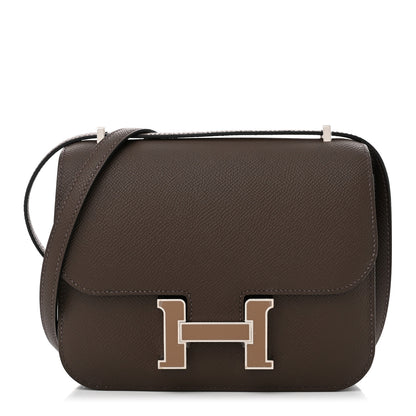 Hermes Epsom Enamel Constance 18 Ecorce Gris Asphalte 1 of 12