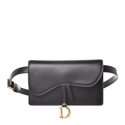 Christian Dior Calfskin Saddle Belt Bag Black 1 of 6