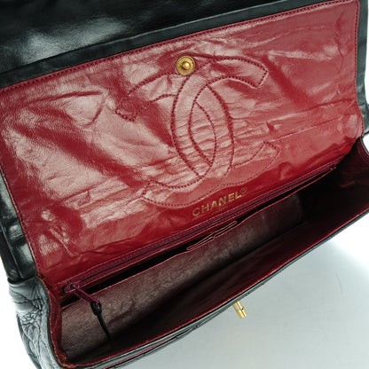 Chanel Lambskin Quilted Medium Double Flap Black 5 of 9