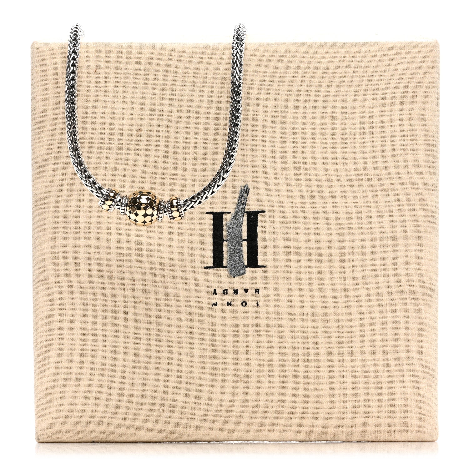 John Hardy Sterling Silver 18K Yellow Gold Dot Classic Chain Necklace 6 of 6