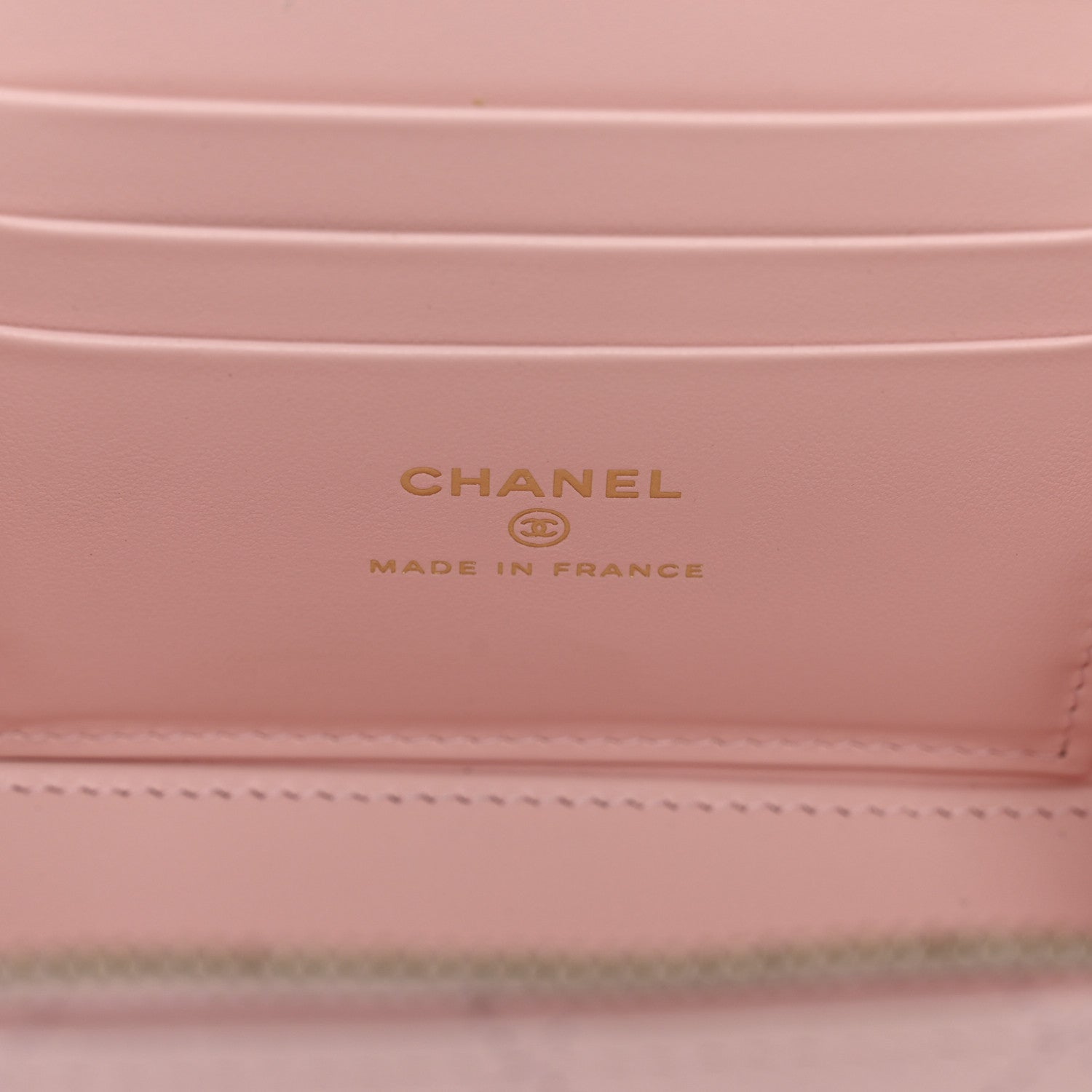 Chanel Caviar Quilted Small Vanity Case With Chain Light Pink 6 of 11