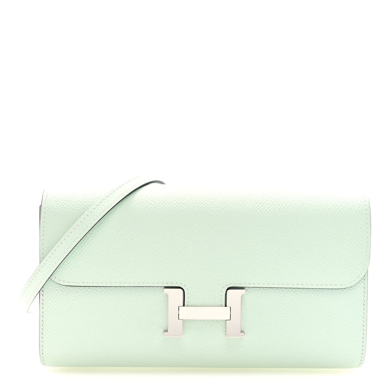 Hermes Epsom Constance Long To Go Wallet Vert Peppermint 1 of 10